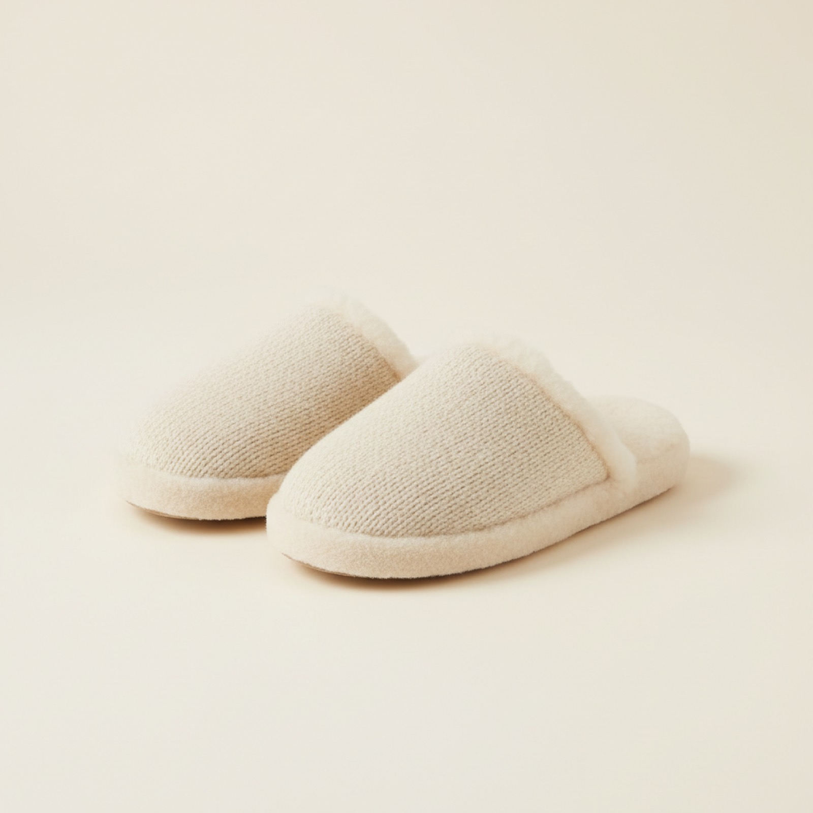 Chaussons peau lainée