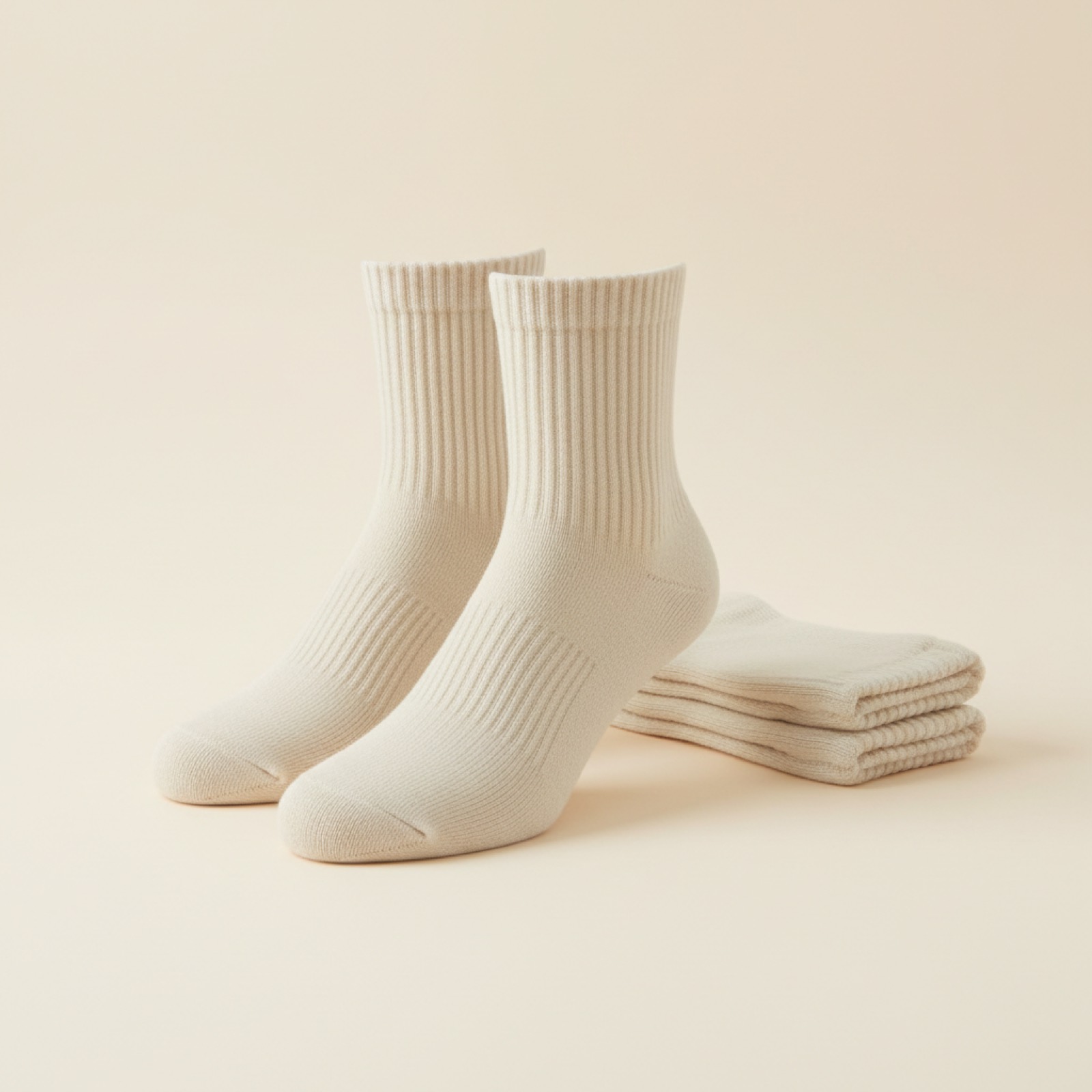 Chaussettes côtelées cheville