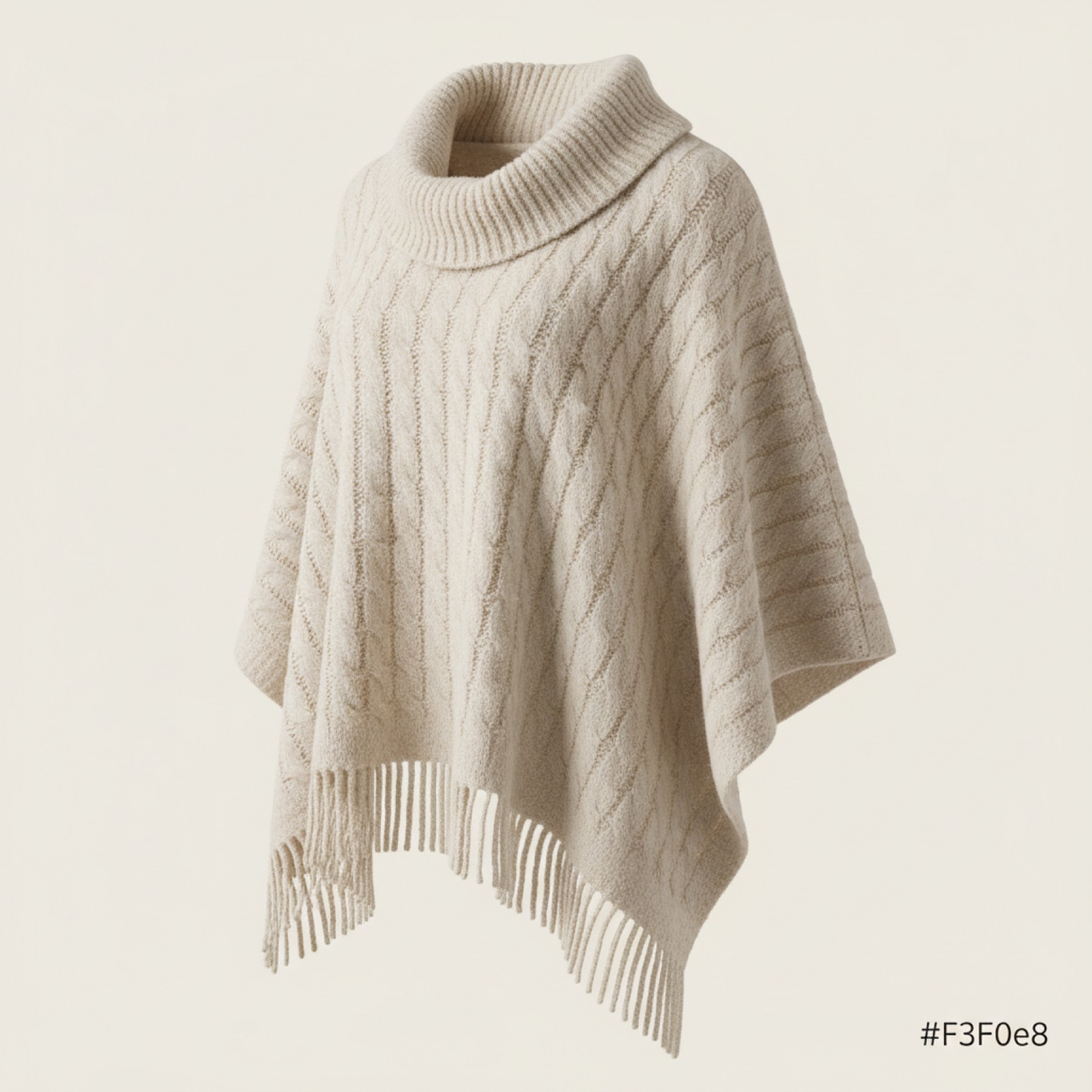 Poncho plaid confort
